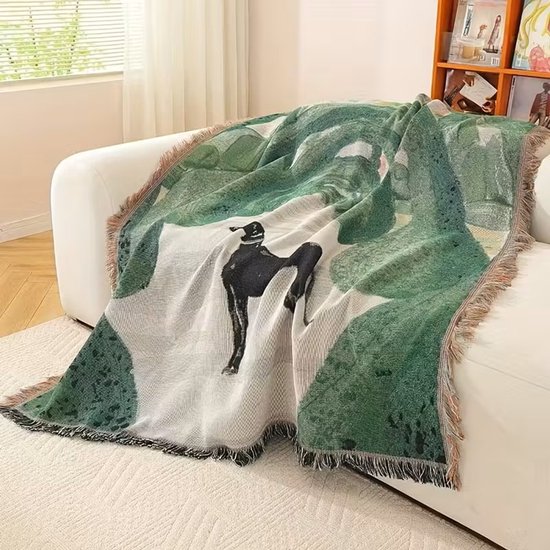 Greyhound Garden Tapestry Blanket - Image 5