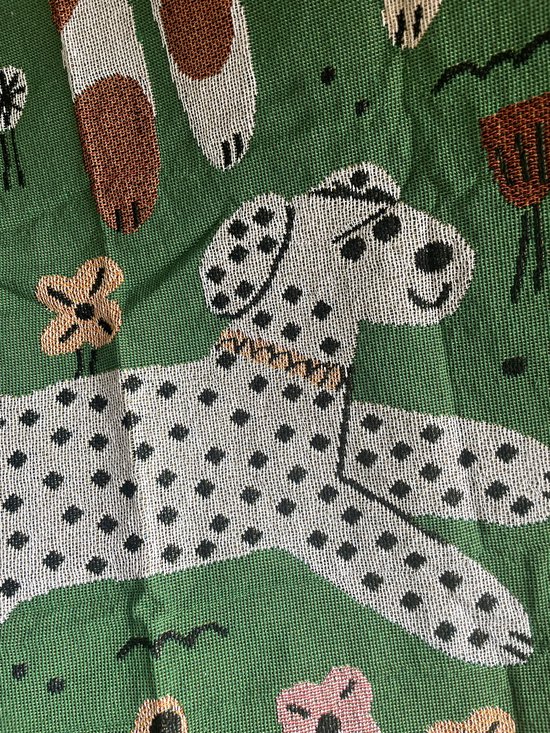 Colorful Dog Illustration Tapestry - Image 3