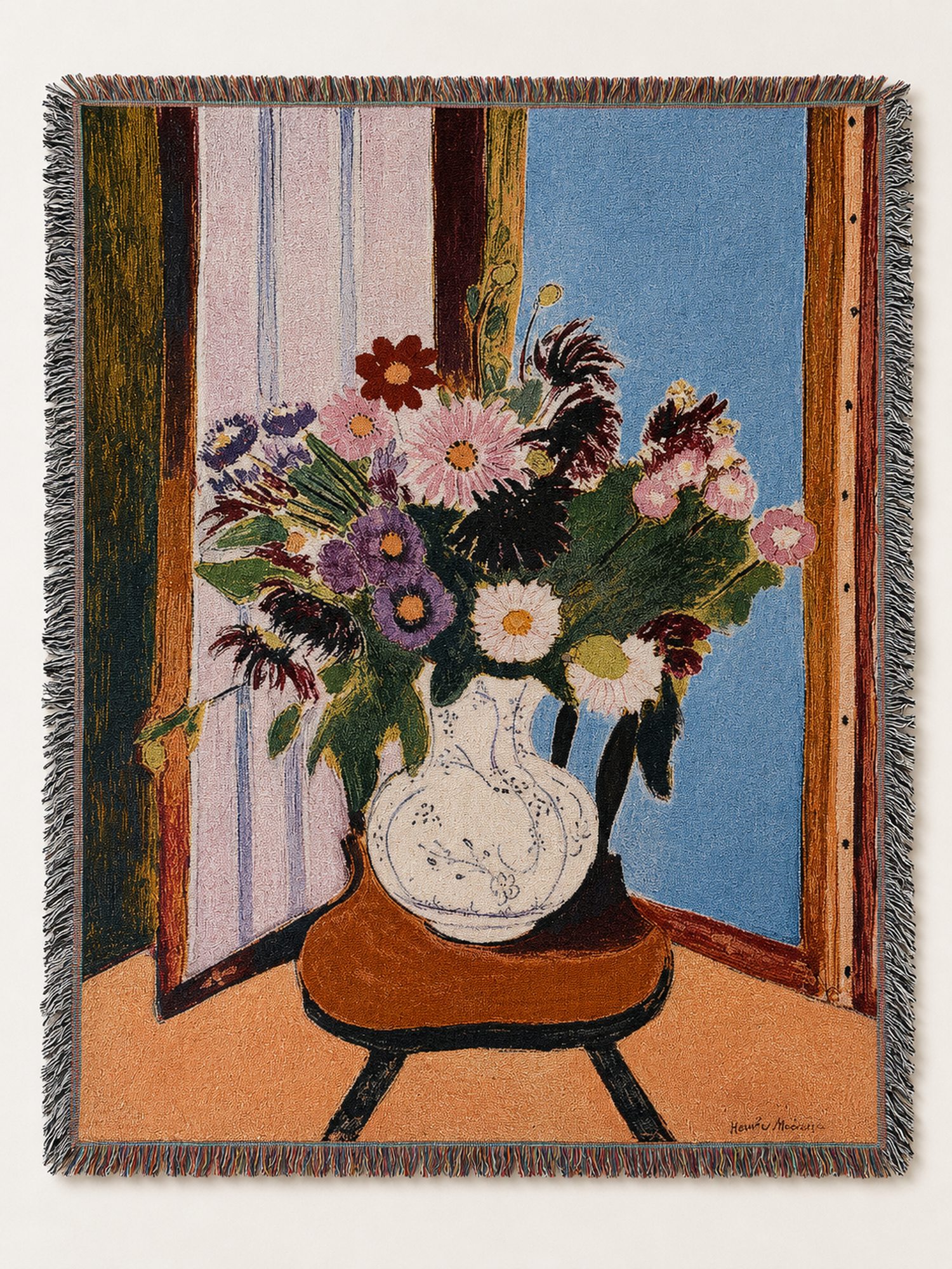 Floral Vase Tapestry - Image 1