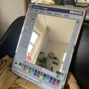Retro Paint Window Mirror