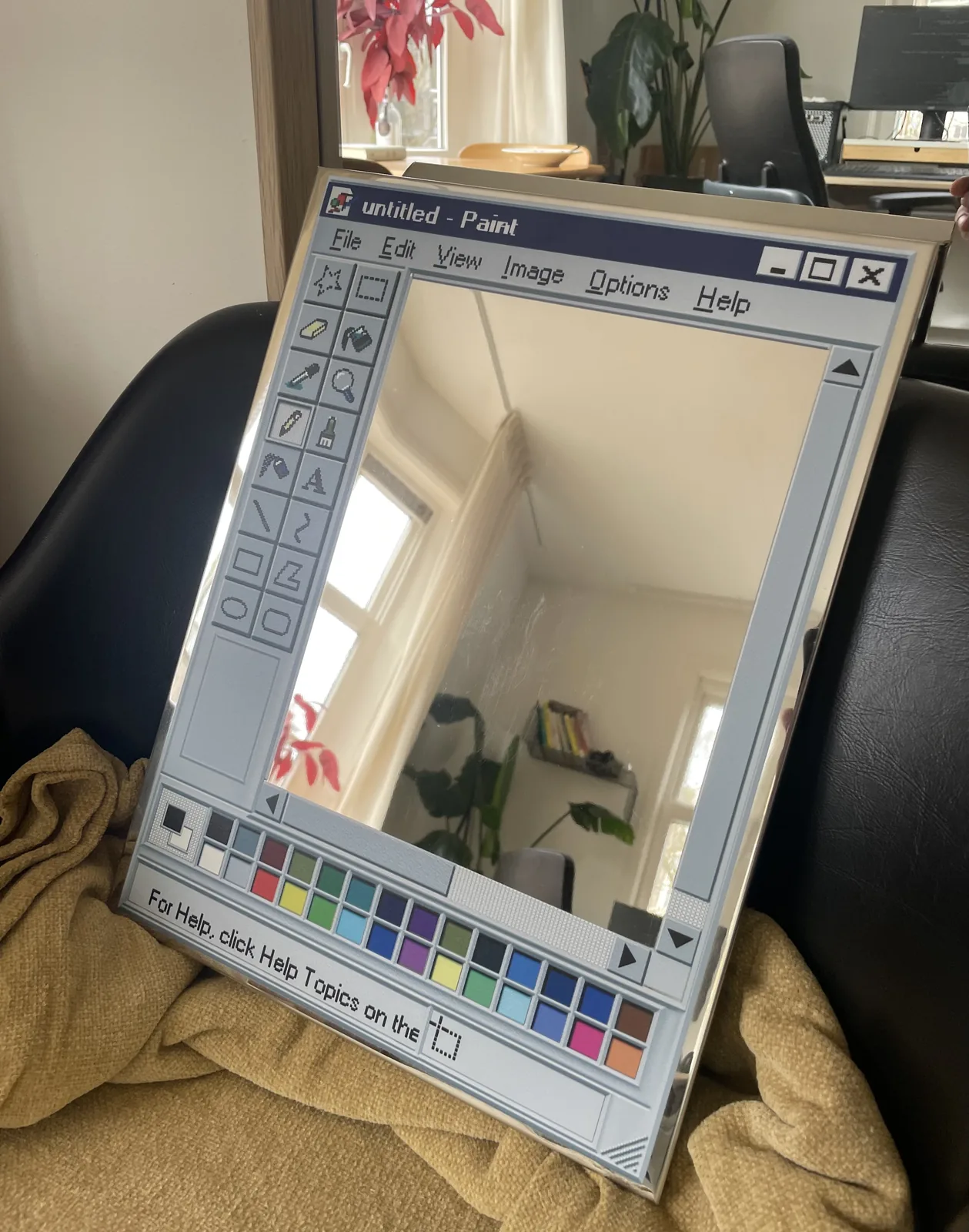 Retro Paint Window Mirror - Image 1