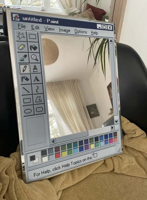 Retro Paint Window Mirror