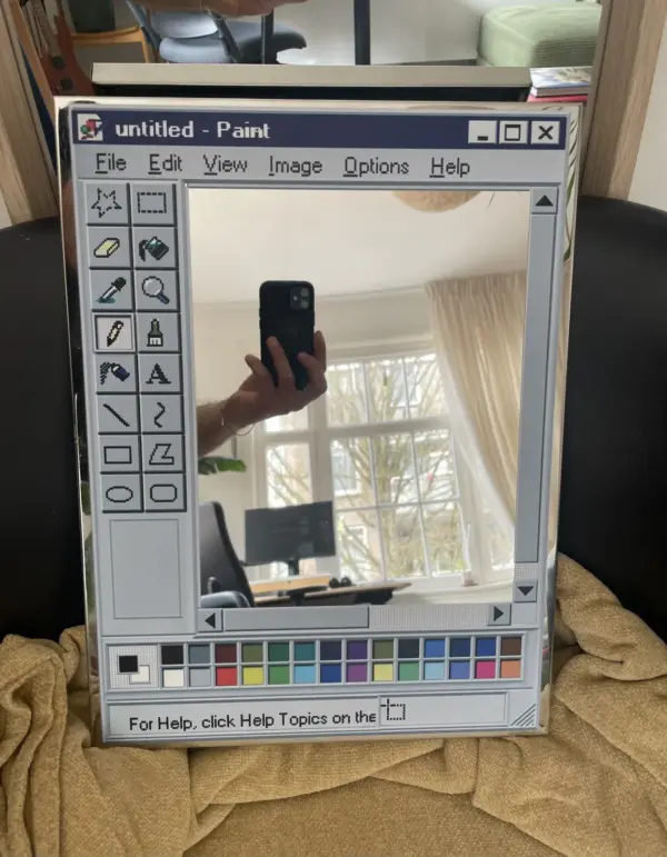 Retro Paint Window Mirror