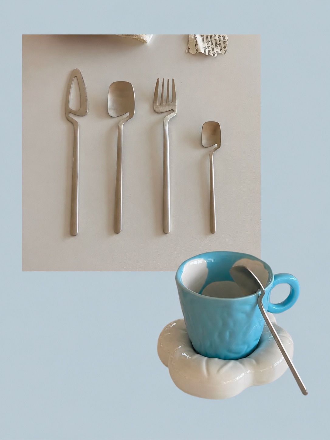 Handle Spoon Set – Coffee & Dessert Spoons - Image 1